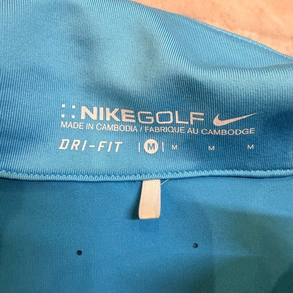 Nike Golf Dri-FIT Sleeveless Polo Medium Blue Performance Top